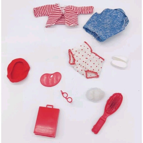 Vintage 1988 Teen Time Courtney Lot Barbie Mattel 1980s 11pc Clothes Accessories - Picture 9 of 13